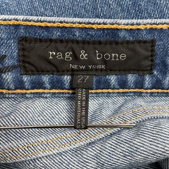 Rag & Bone Dylan Snap Retro Cropped Kick Flare Jeans in Vintage Bloo Size 27 | 4 - Picture 11 of 15